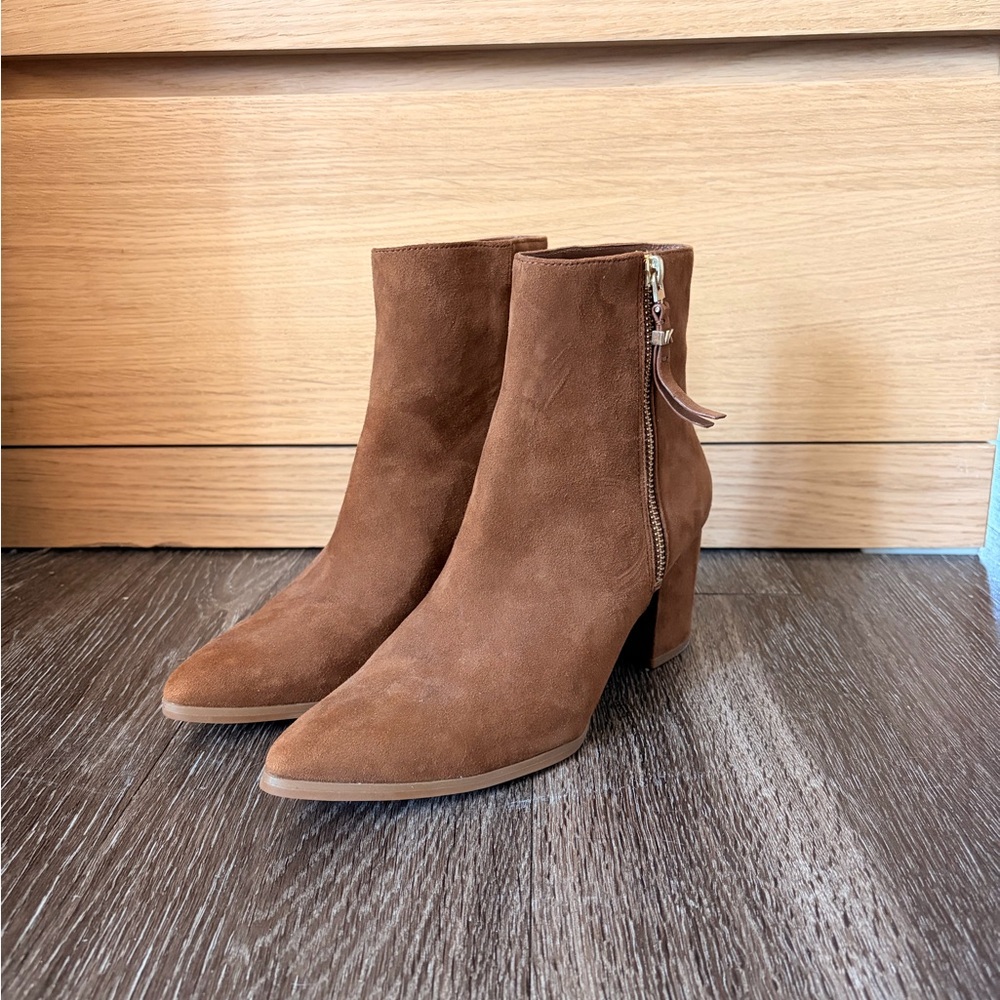 Michael Kors Chestnut Suede Ankle Boots